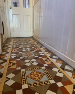 Hemmings Floor Restoration - Clean and Seal of Victorian Tiles