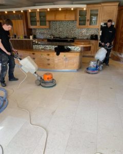 Hemmings Floor Restoration - Limestone Grinding