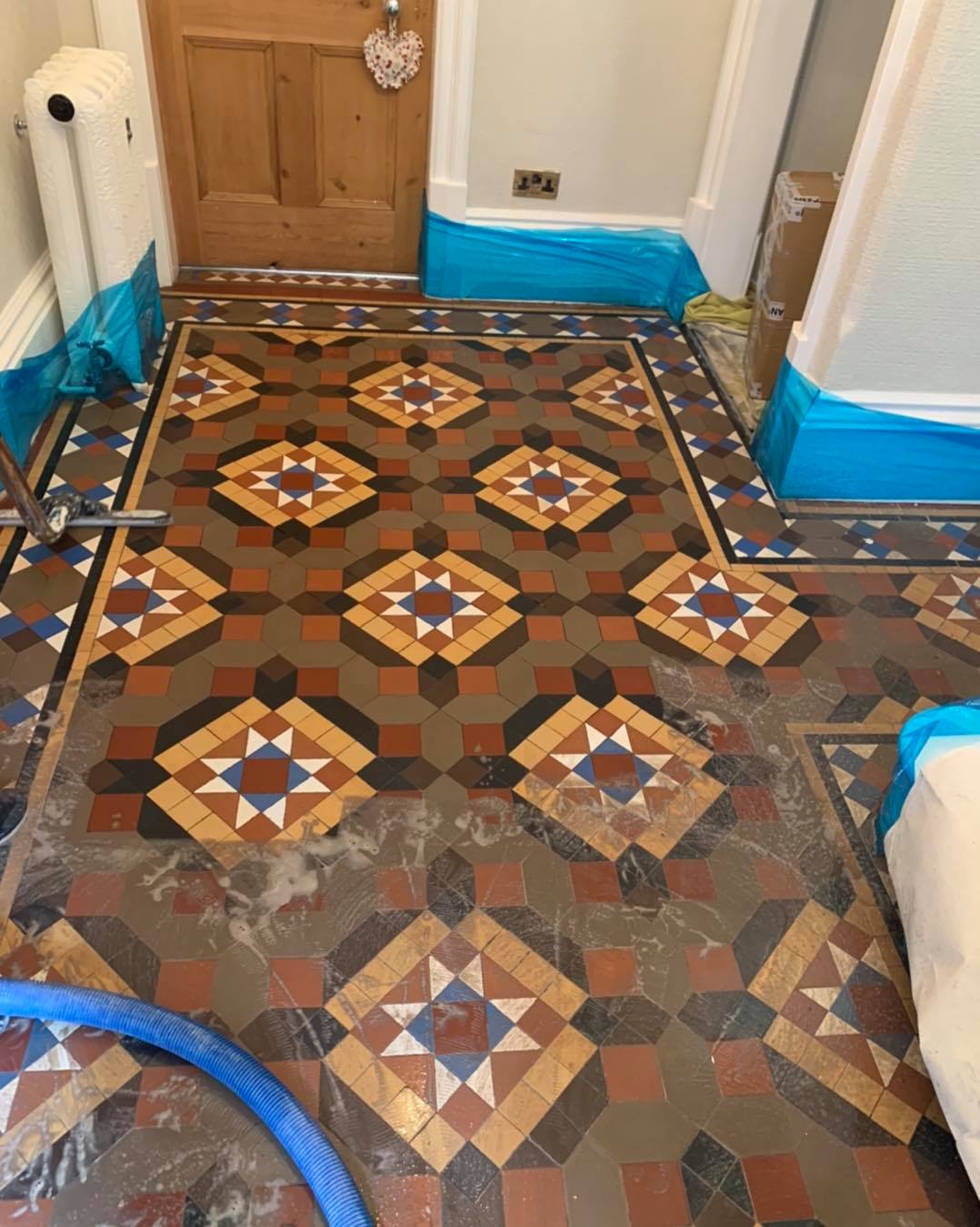 Hemmings Floor Restoration - Victorian Tiled Floor