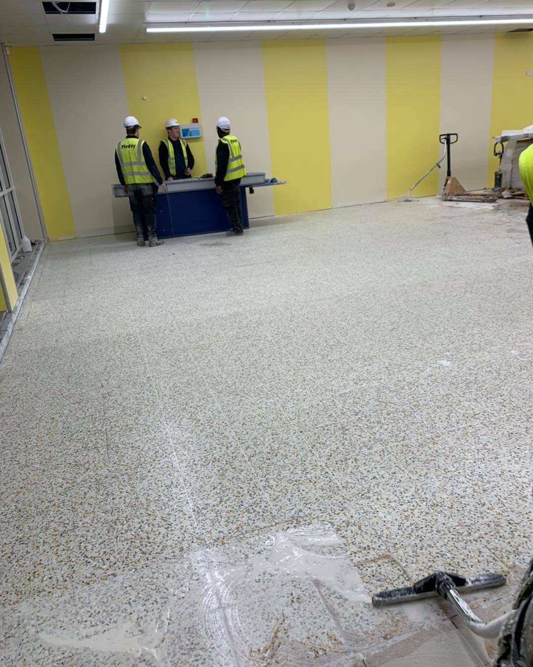 Hemmings Floor Restoration - terrazzo floor grind